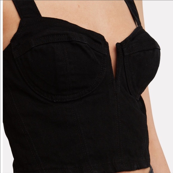 GRLFRND Ariel Denim Bralette Top - Picture 2 of 6
